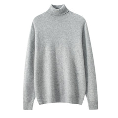 Men's Cashmere Turtleneck Business Casual Wool Knitted Sweater