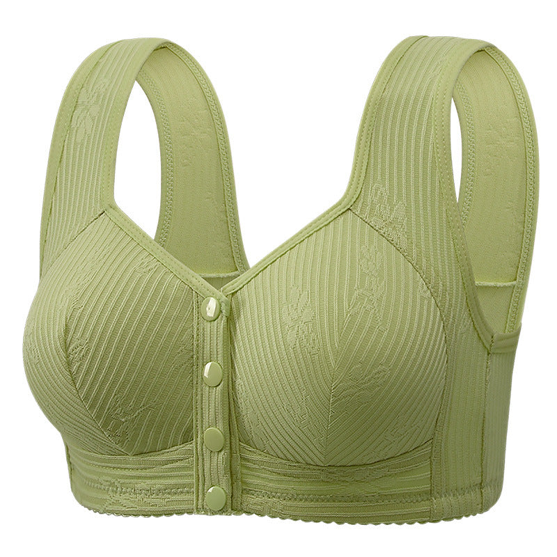 New style front button thin non-wire vest bra