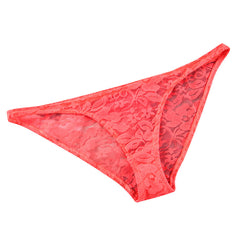 Low Waist Lace Mesh Sexy Transparent Briefs