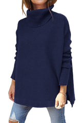 2023 Turtleneck Batwing Pullover Sweater