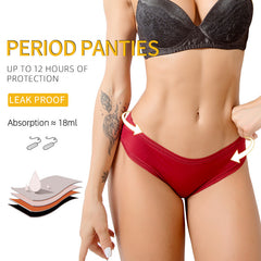 Solid color sexy lace leak-proof sanitary Panties
