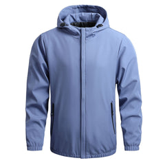 Men's Simple Windproof Parka Jacket