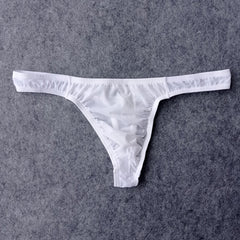 Low Waist Sexy Transparent Ice Silk Thong