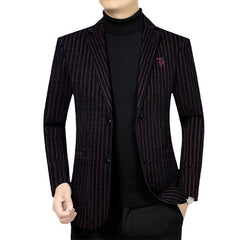 Men's casual business solid color suit jacket