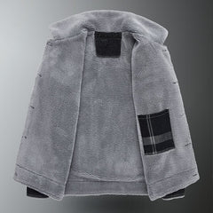Men's Denim Cotton Sherpa Jacket