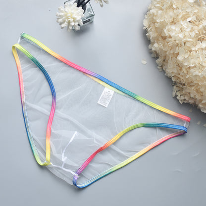 Mesh transparent sexy men's underwear