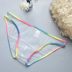 Mesh transparent sexy men's underwear