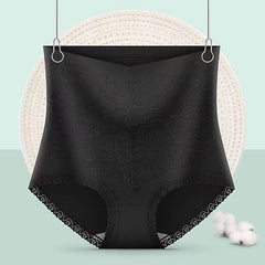 High waist antibacterial antibacterial hip lifting plus size panties