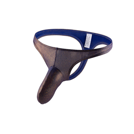 Men's Solid Color Sequined Sexy Stretch Thong