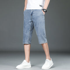 Men's Loose Straight Casual Slim Denim Shorts