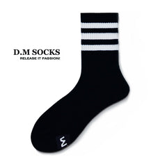 Rainbow Striped Sweat-wicking Sports Socks