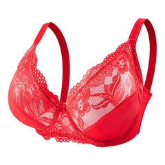 Plus Size EF Bra Cup U Shape Backless Sexy Lace Bra