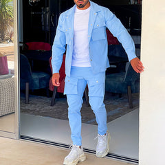 Men's Casual Fashion Slim Sports Suit