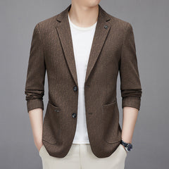 Men's Business Casual Solid Blazer