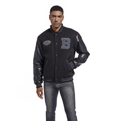 Men's Casual Embroidered Patchwork Jacket