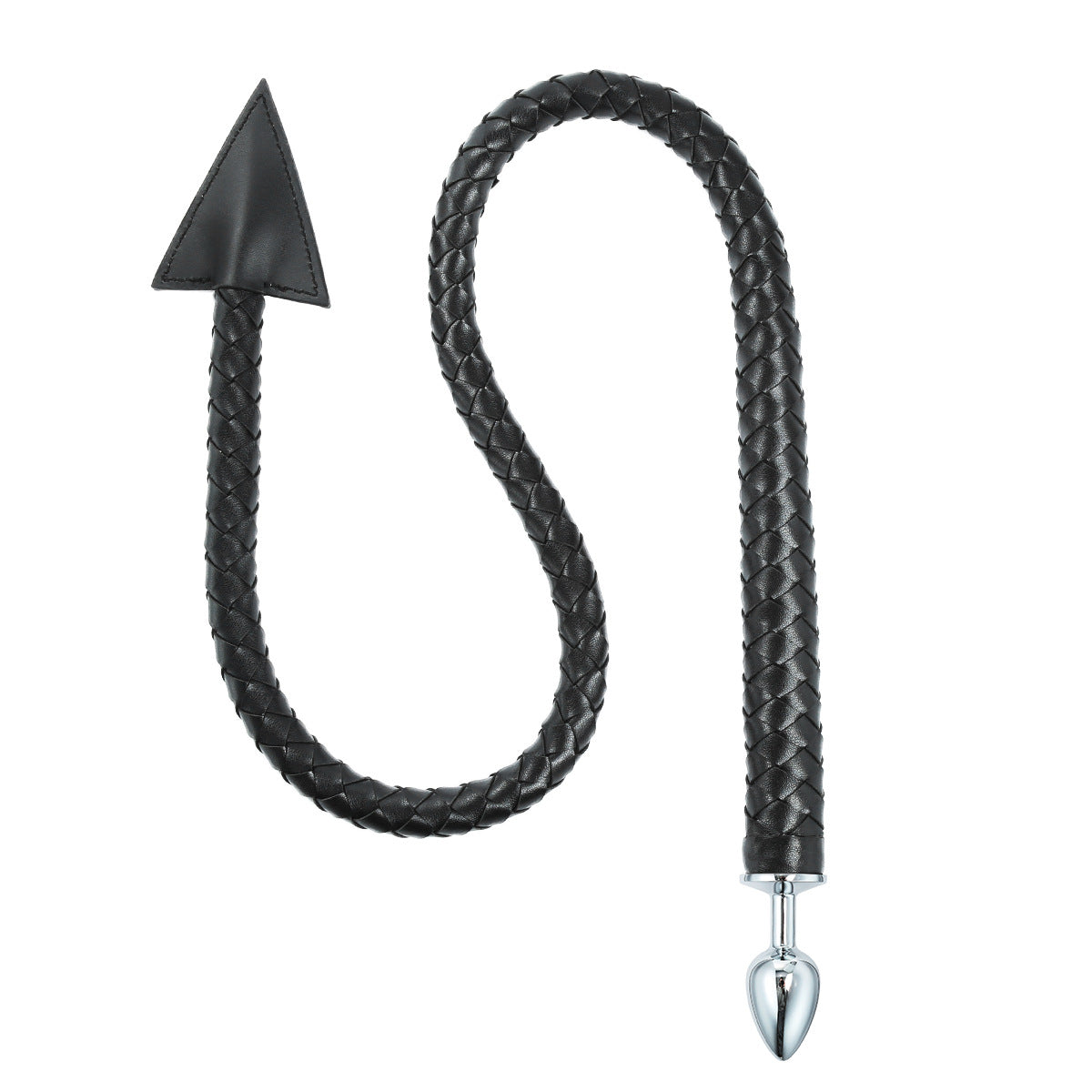 PU Triangular Leather Whip Anal Plug Multi-purpose Whip