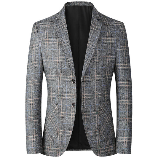 Thin men's casual no-iron suit