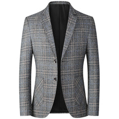 Thin men's casual no-iron suit