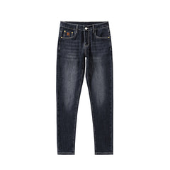 2024 Men's Cotton Stretch High-End Embroidery Jeans