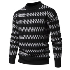Men's Round Neck Lazy Style Pullover Bottoming Sweater