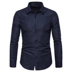 Men's Slim Floral Fashion Business Casual Shirt