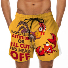 Men's Beach Shorts Fun 3D Printed Swim Trunks