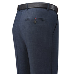 Men's Silk Straight Business Suit Trousers