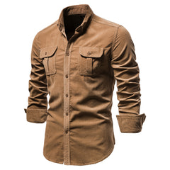 Men's Corduroy Business Casual Shirt
