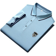 casual plus size short sleeve polo shirt