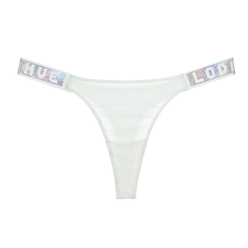 New low waist sequined thong