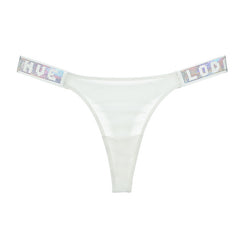 New low waist sequined thong
