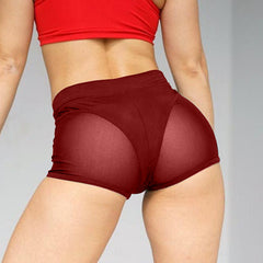 New Mesh Stitching Sexy Stretch Shorts