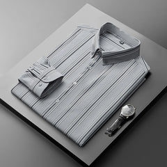 Men's Business No-iron Striped Slim Shirt