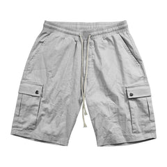 Men's New Cotton and Linen Casual Drawstring Shorts
