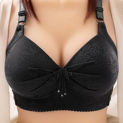 Plus size push up thin bust bra