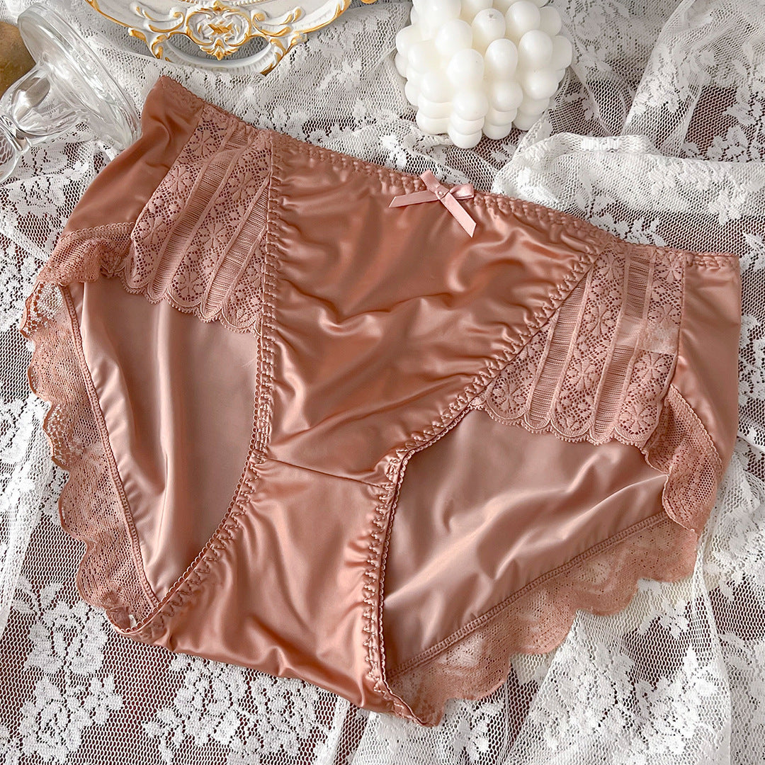 High-end Satin Breathable Sexy and Comfortable Large Size Briefs