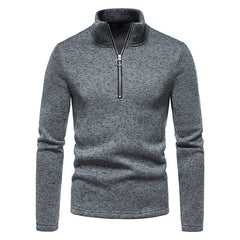 Men's Turtleneck Zipper Knitted Bottoming Shirt