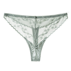 Low Waist Sexy Lace See-through Mesh Quick Dry Ultra-thin Thong
