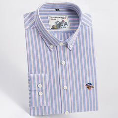 Men's New Fashion Slim Casual Plaid Bottoming Shirt