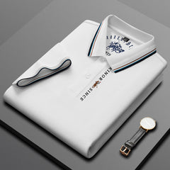 Men's Business Casual Cotton Polo Shirt