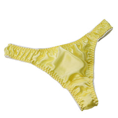 100% Mulberry Silk Low Waist Sexy Breathable Thong
