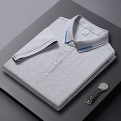 Men's Lapel Cotton Polo Shirt
