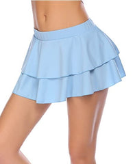 Pleated Sexy Mini Skirt
