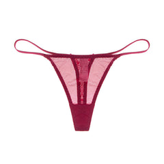 Sexy Mesh Ultra-thin Transparent Low-waisted Thin Strap Thong
