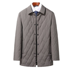 Men's Business Casual Silk Cotton Lapel Loose Cotton Jacket