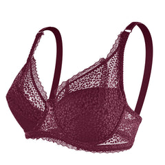 White Lace Breathable Comfort Bow Bra