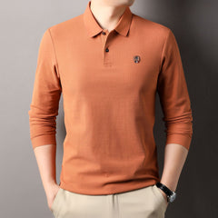 Men's Pure Cotton Business Casual Polo Shirt