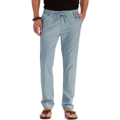 Men's Business Casual Loose Large Size Elastic Waist Cotton Versatile Solid Color Sweatpants