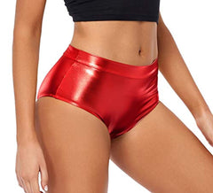 Metallic High Waist Hip Lift Shiny Sexy Shorts