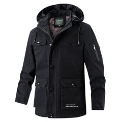 Men's Pure Cotton Cross Plus Size Casual Windbreaker